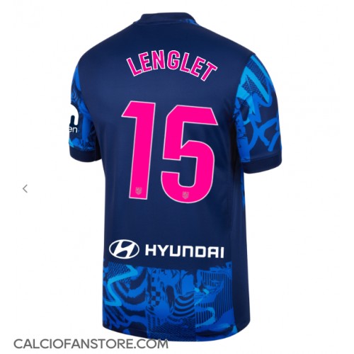 Maglia Calcio Atletico Madrid Clement Lenglet #15 Terza Divisa 2024-25 Manica Corta